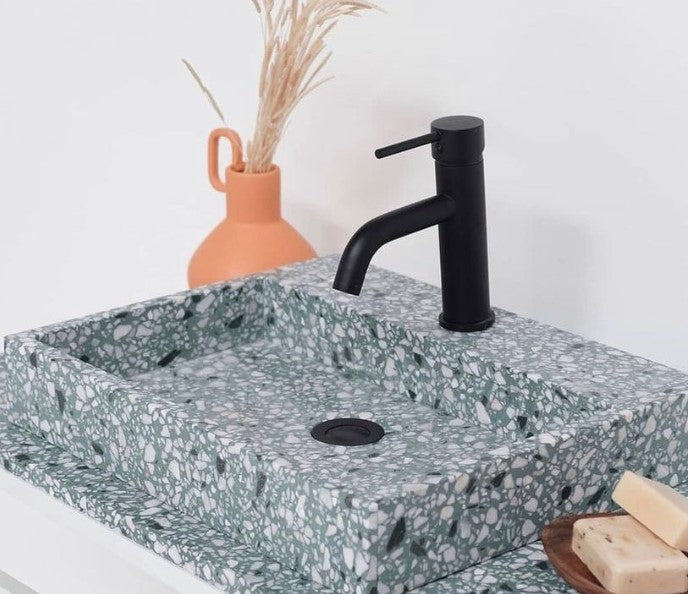 George Lavabo In Groen Terrazzo