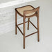 charmes-bartstoel-licht-walnoot-rotan-zitting-furnifed-detail
