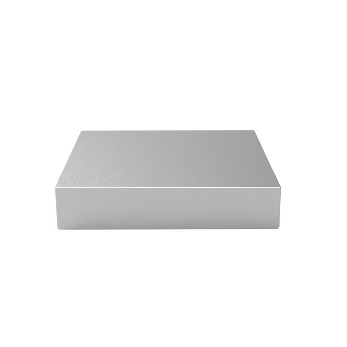 Vierkante salontafel Sienna - 80 cm - Stainless Steel