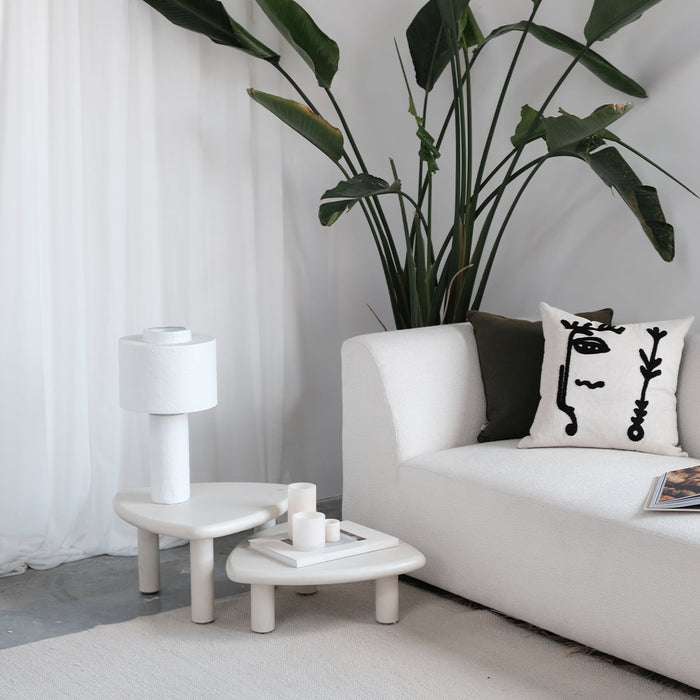 Bijzettafel Mortex look - Tacy - Hoog