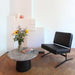 Salontafel op sokkel Firenze Grijs Marmer dia70cm