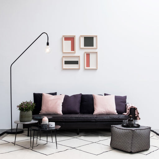 Florence Bijzettafel Zwart Marmer dia50 H32cm 2