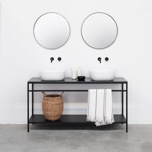 Jules Wastafelmeubel met Zwart Metalen Frame en AlexisV Lavabo