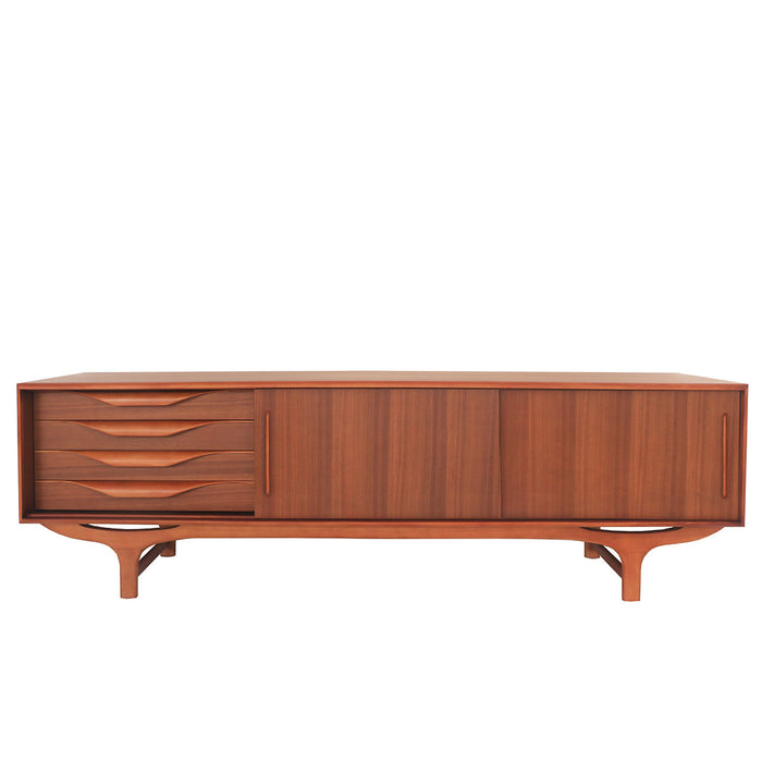 Vintage Dressoir Jaren - Teak - 210 cm - Josephine