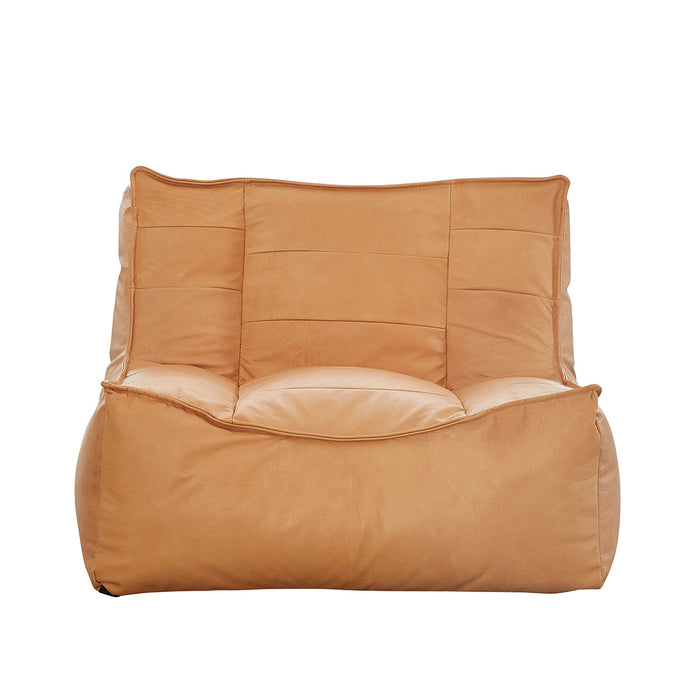 Lederen Zitzak Bill Cognac Leder 2