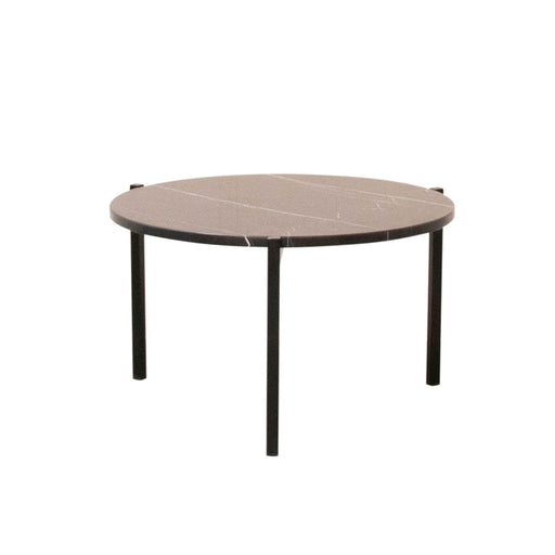 Marmeren Salontafel Leonard Zwart Marmer dia58cm