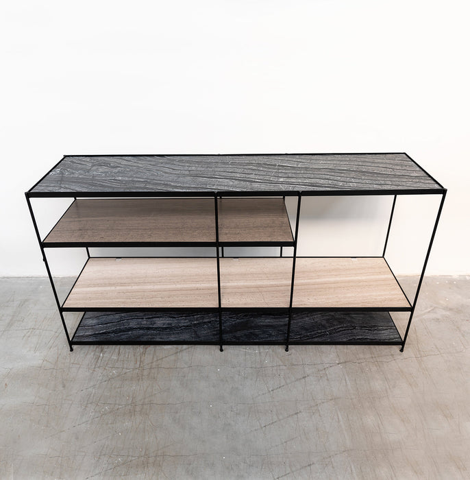 Wandkast in zwarte Metaal Furnified