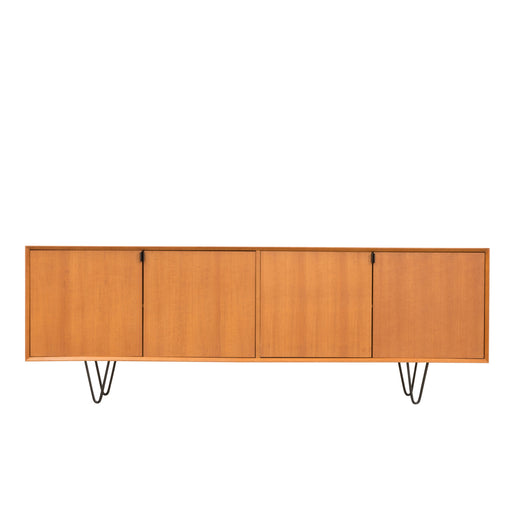 Retro-Dressoir-Teak-Salvin-_200cm_-Zwarte-Haarspeldpoten