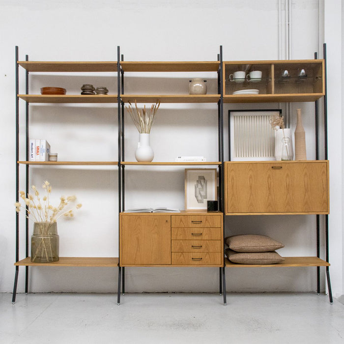 Grote vakkenkast met uitbreiding Eik Furnified scandinavisch
