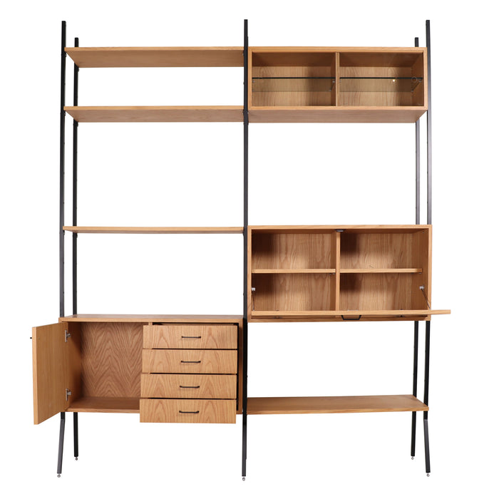 Vintage Wandkast Eik (186x230cm)