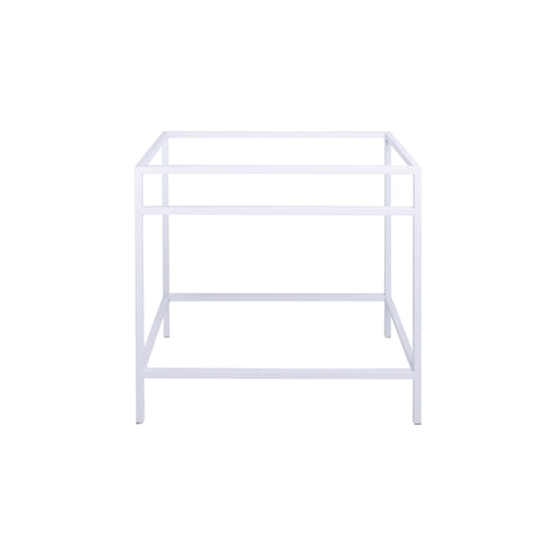 badkamerkast wit metalen frame 