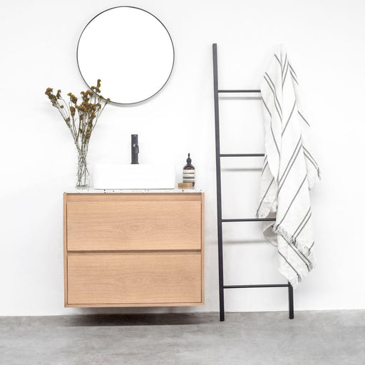 Ann Wastafelmeubel 80cm met Terrazzo en Alexis Waskom