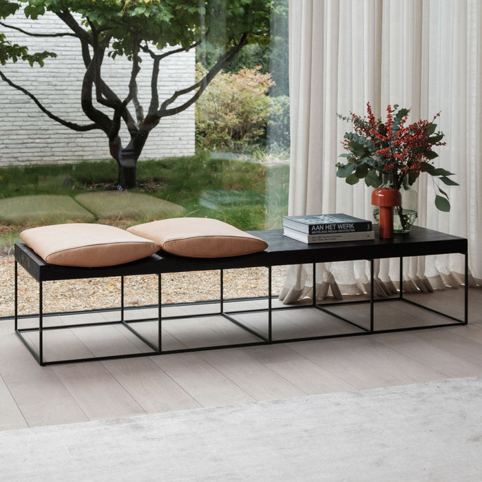 Cognac Leonore Zitbank voor Living