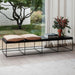 Cognac Leonore Zitbank voor Living