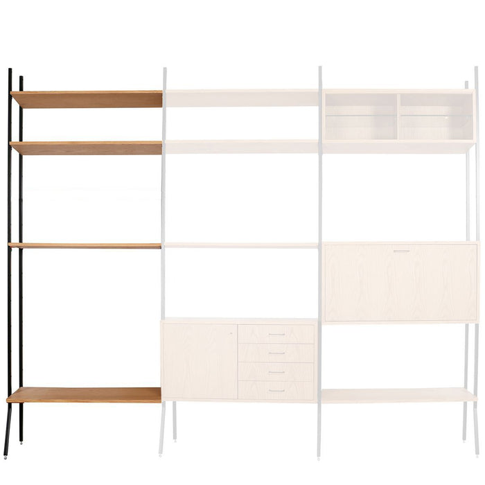 Uitbreiding Scandinavische Stellingkast - Eik (92×230cm)